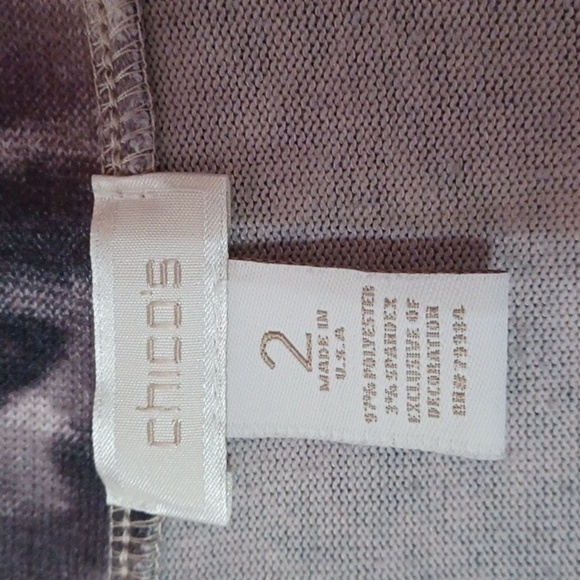 Chico's Paisley Print 3/4 Sleeve Top - Picture 3 of 14